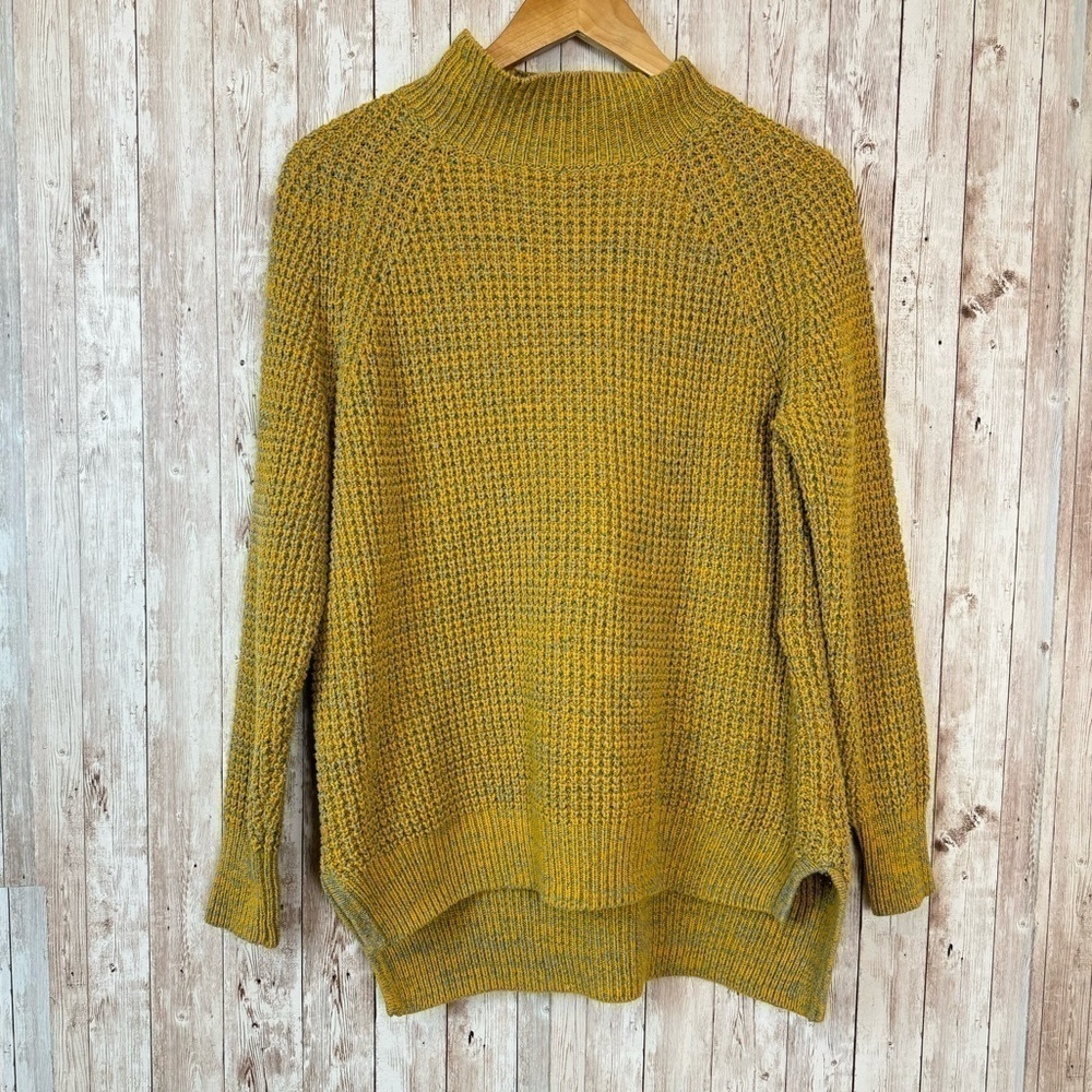 BDG Urban Outfitters Waffle Knit Mock Neck Long Sleeve Pullover Sweater Size XS - Picture 2 of 12